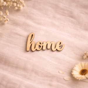 Medinis užrašas „home“