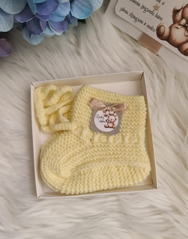 Rankų Darbo Megzti Kūdikių Tapukai