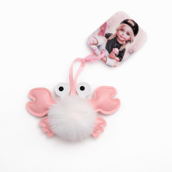 Rožinis raktų pakabukas