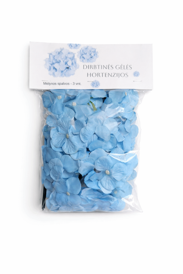 Dirbtinės gėlės hortenzijos ( 3vnt).