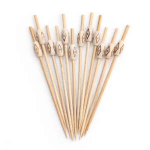 Dekoratyviniai vienkartiniai dantų krapštukai (10 vnt).