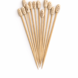 Dekoratyviniai vienkartiniai dantų krapštukai (10 vnt).