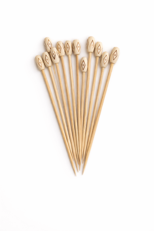 Dekoratyviniai vienkartiniai dantų krapštukai (10 vnt).