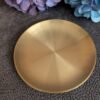 Dekoratyvinis auksinis metalinis padėklas (23 cm)