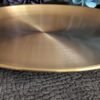 Dekoratyvinis auksinis metalinis padėklas (20 cm)