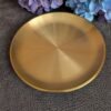Dekoratyvinis auksinis metalinis padėklas (20 cm)