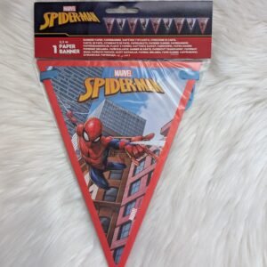 Popierinė vėliavėlių girlianda „Spider-Man“ – 2,3 m