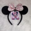 Minnie Mouse stiliaus lankelis su ausytėmis ir kaspinu