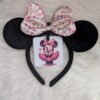 Minnie Mouse stiliaus lankelis su ausytėmis ir kaspinu