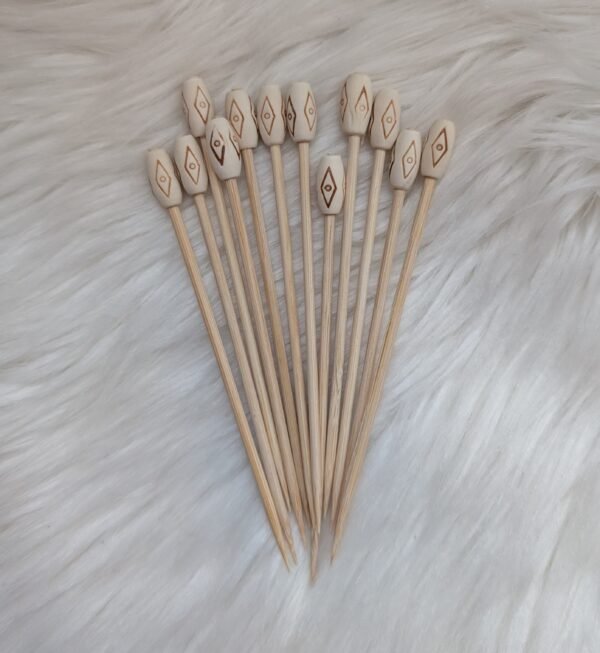 Dekoratyviniai vienkartiniai dantų krapštukai (10 vnt).