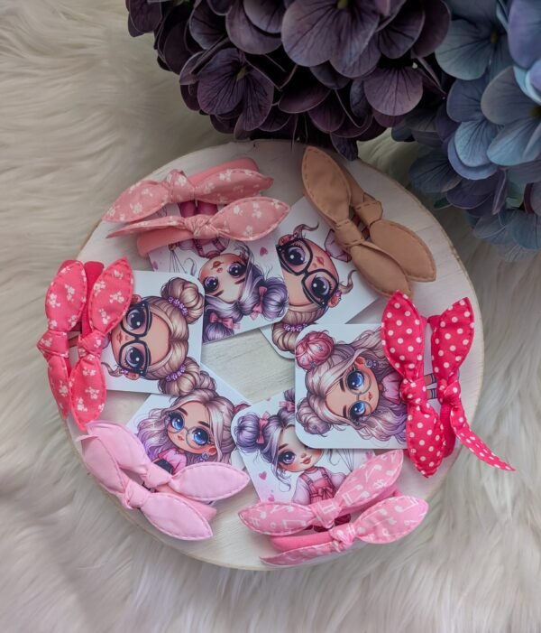 Plaukų gumyčių rinkinys su kaspinėliu – 2 vnt