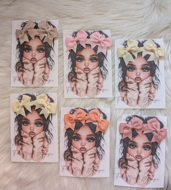 Plaukų segtukų rinkinys su kaspinėliais (2 vnt.) 