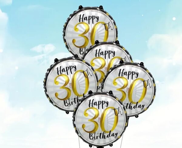 Folinis balionas Happy 30th Birthday (45 cm)