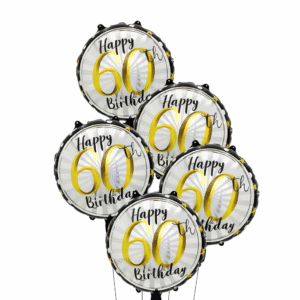 Folinis balionas Happy 60th Birthday (45 cm)