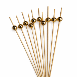 Mediniai smeigtukai su dekoratyviniais rutuliukais (10 vnt. pakuotėje)