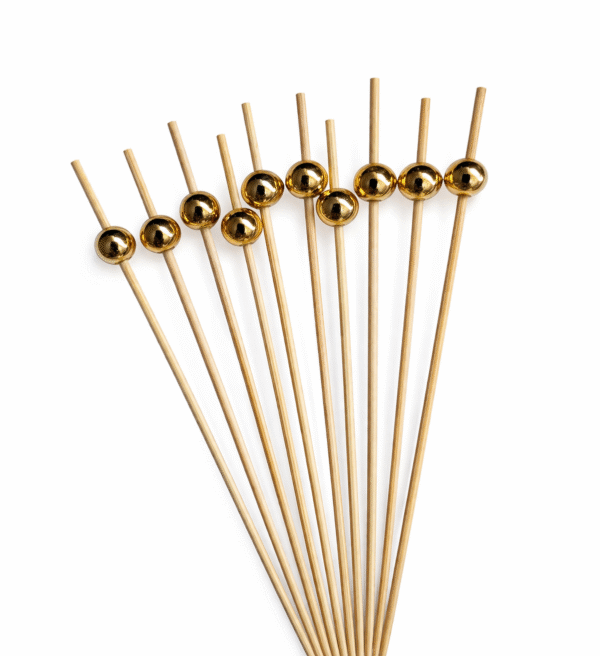 Mediniai smeigtukai su dekoratyviniais rutuliukais (10 vnt. pakuotėje)