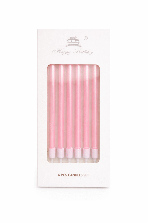 Gimtadienio žvakutės (13 cm, 6 vnt. pakuotėje)
