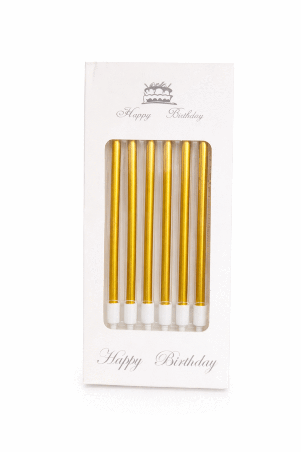 Gimtadienio žvakutės (13 cm, 6 vnt. pakuotėje)