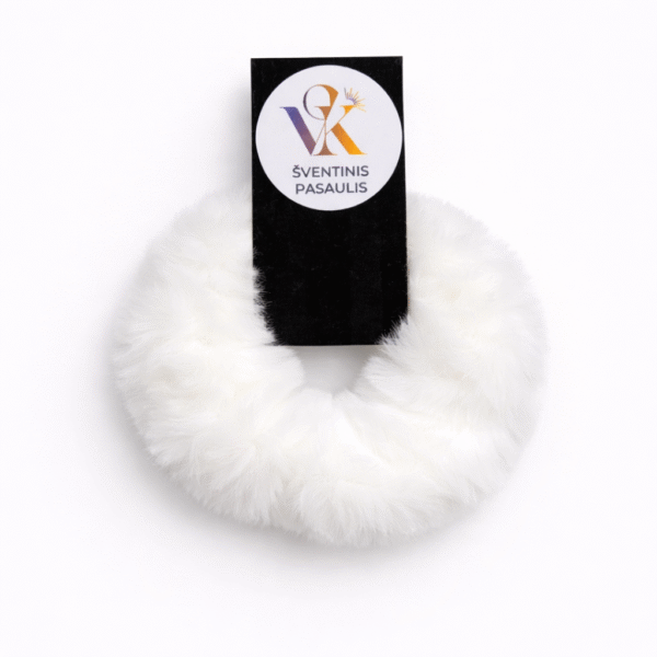 Pūkuota plaukų gumytė