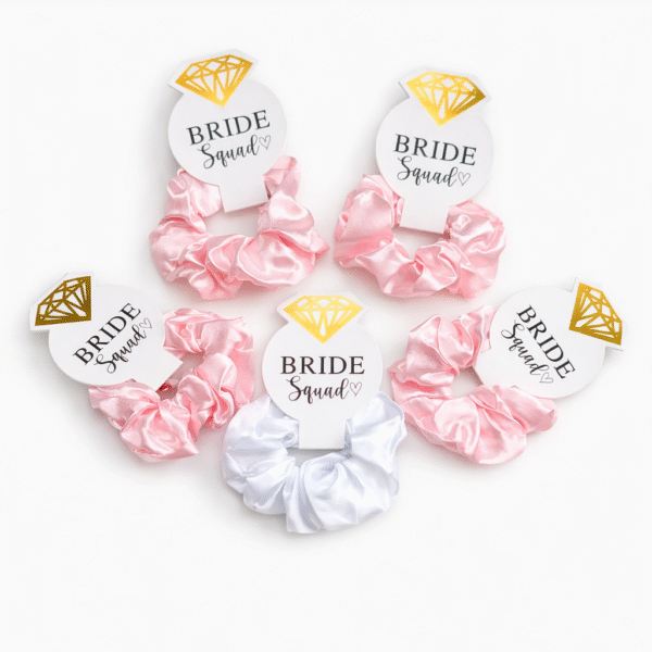 Satininės gumytės Bride Squad – rinkinys