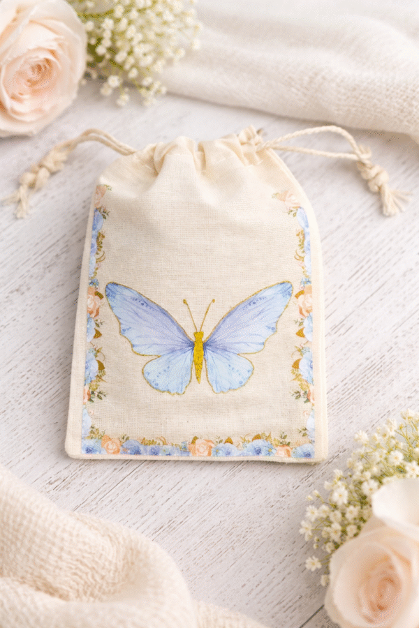 Medžiaginis dovanų maišelis – 15x10 cm