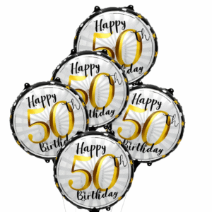 Folinis balionas Happy 50th Birthday (45 cm)