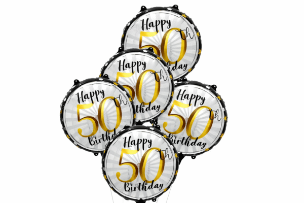 Folinis balionas Happy 50th Birthday (45 cm)