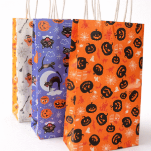 Helovino popieriniai dovanų maišeliai