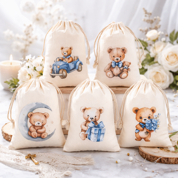 Medžiaginis dovanų maišelis – 15x10 cm