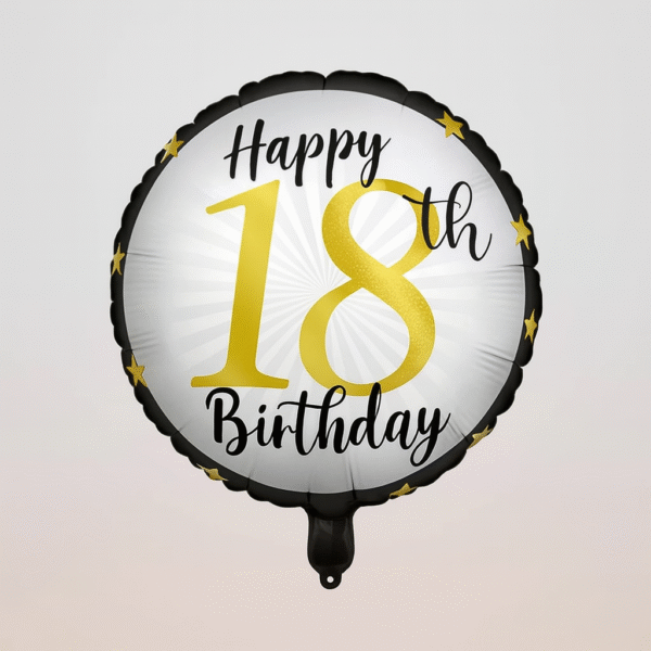 Folinis balionas Happy 18th Birthday (45 cm)