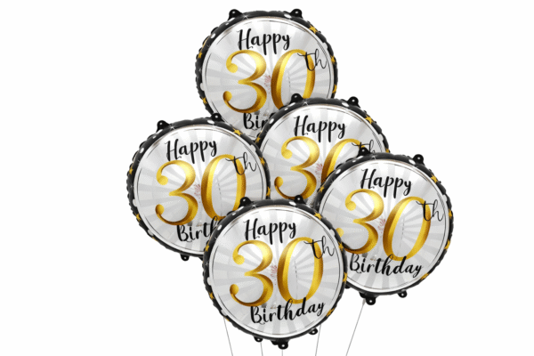 Folinis balionas Happy 30th Birthday (45 cm)