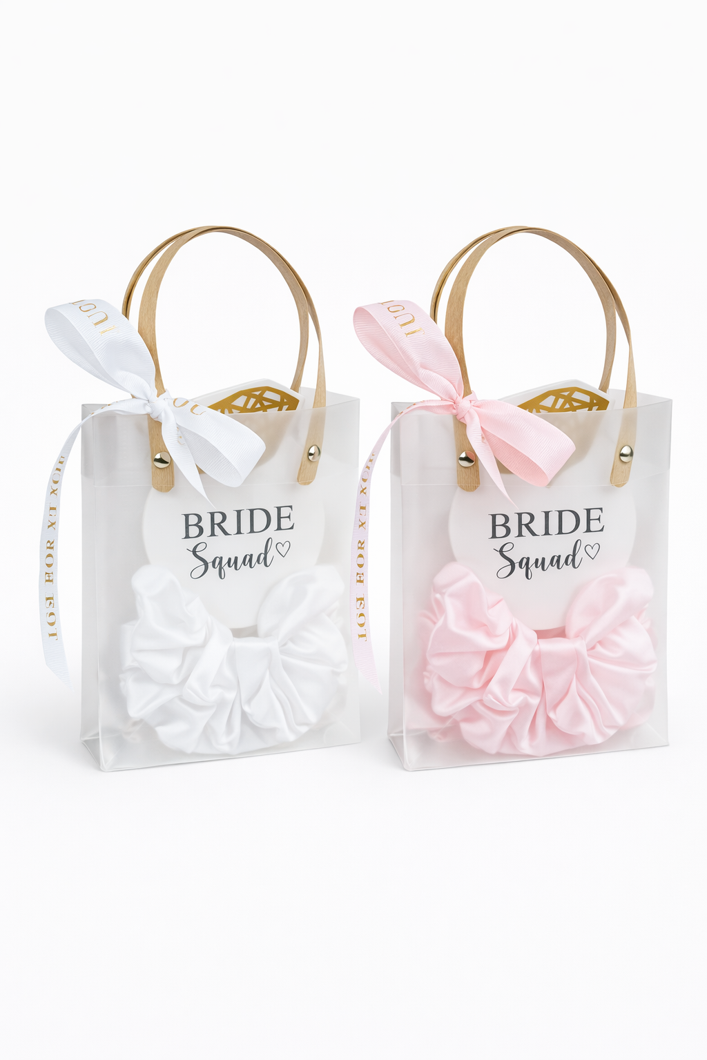 Satininės gumytės Bride Squad – rinkinys