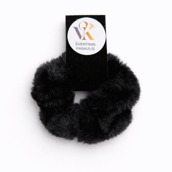 Pūkuota plaukų gumytė