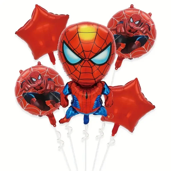 Folinių balionų rinkinys Spider-Man (5 vnt.)