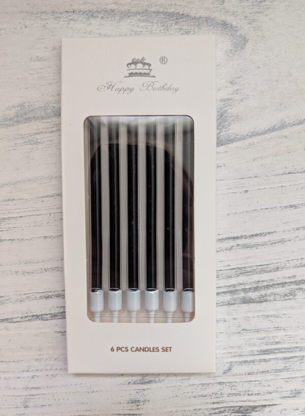 Gimtadienio žvakutės (13 cm, 6 vnt. pakuotėje)