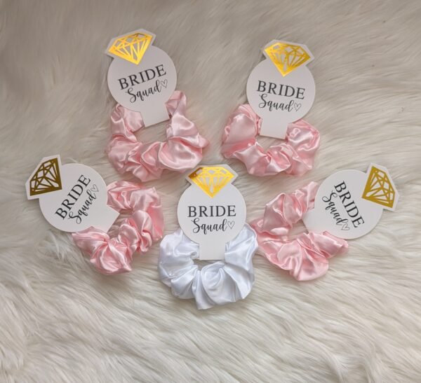 Satininės gumytės Bride Squad – rinkinys