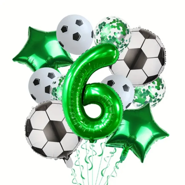 Balionų rinkinys su futbolo tematika (nuo 1 iki 9)