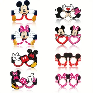 Vaikiški dekoratyviniai akiniai su Mickey ir Minnie Mouse motyvais