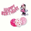 Folinių ir lateksinių balionų rinkinys Minnie Mouse (17 vnt.)