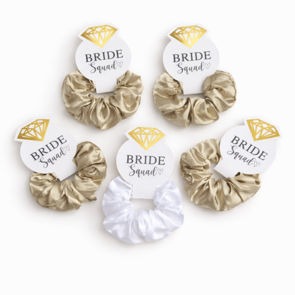 Satininės gumytės Bride Squad – rinkinys