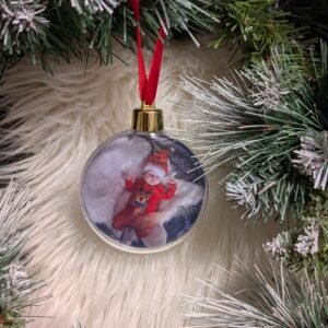 Kalėdinis žaisliukas su nuotrauka – 8 cm