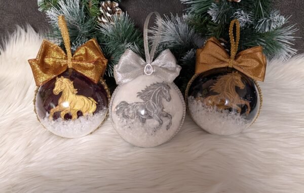 Rankų darbo kalėdiniai žaisliukai – 12 cm