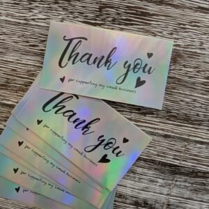 Thank you“ kortelės – 10 vnt rinkinys