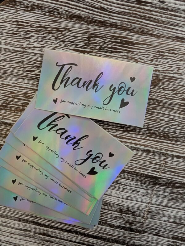 Thank you“ kortelės – 10 vnt rinkinys