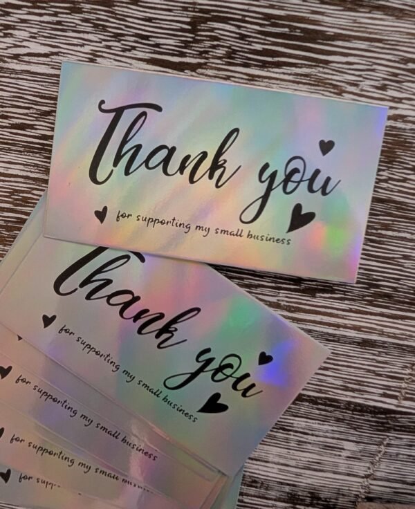 Thank you“ kortelės – 10 vnt rinkinys