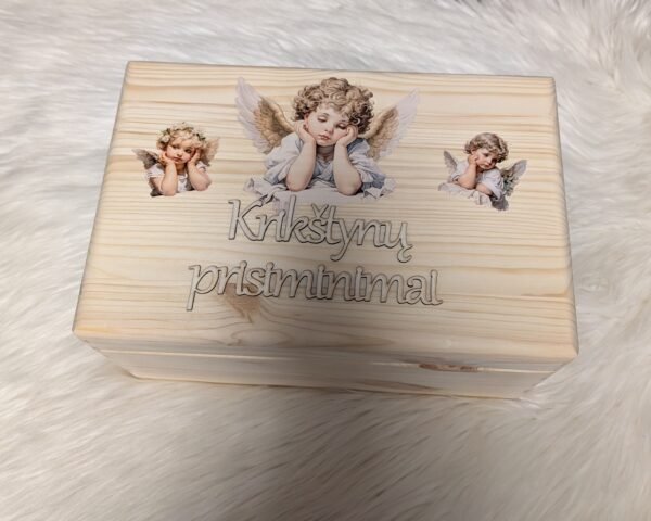 Krikštynų prisiminimų dėžutė