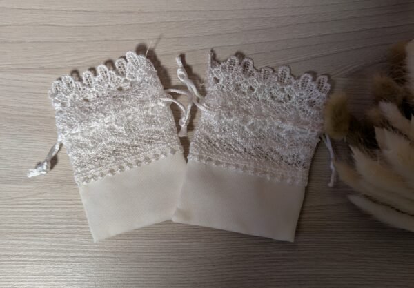 Krikštynų maišelis su nėriniais