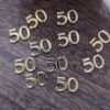 Skaičius „50“ dekoratyvinė detalė