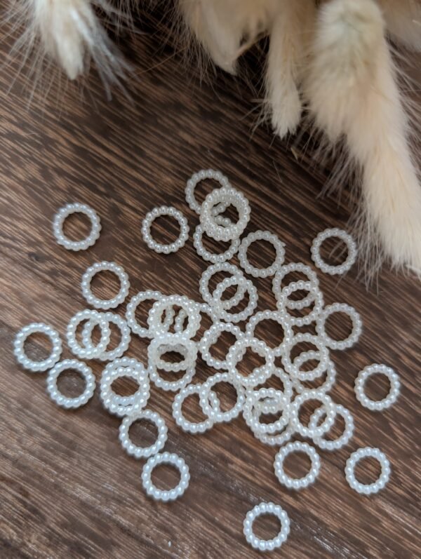 Mini perliniai žiedeliai (1 cm) – 10 vnt. pakuotė