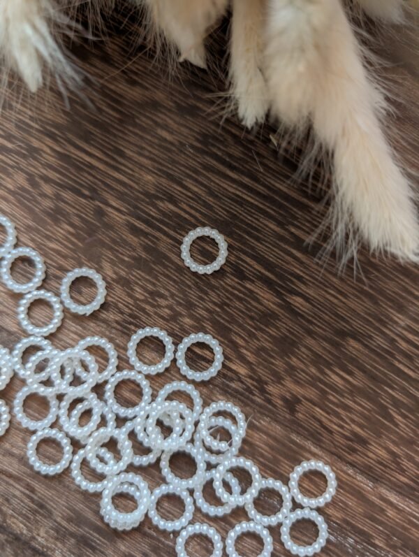 Mini perliniai žiedeliai (1 cm) – 10 vnt. pakuotė